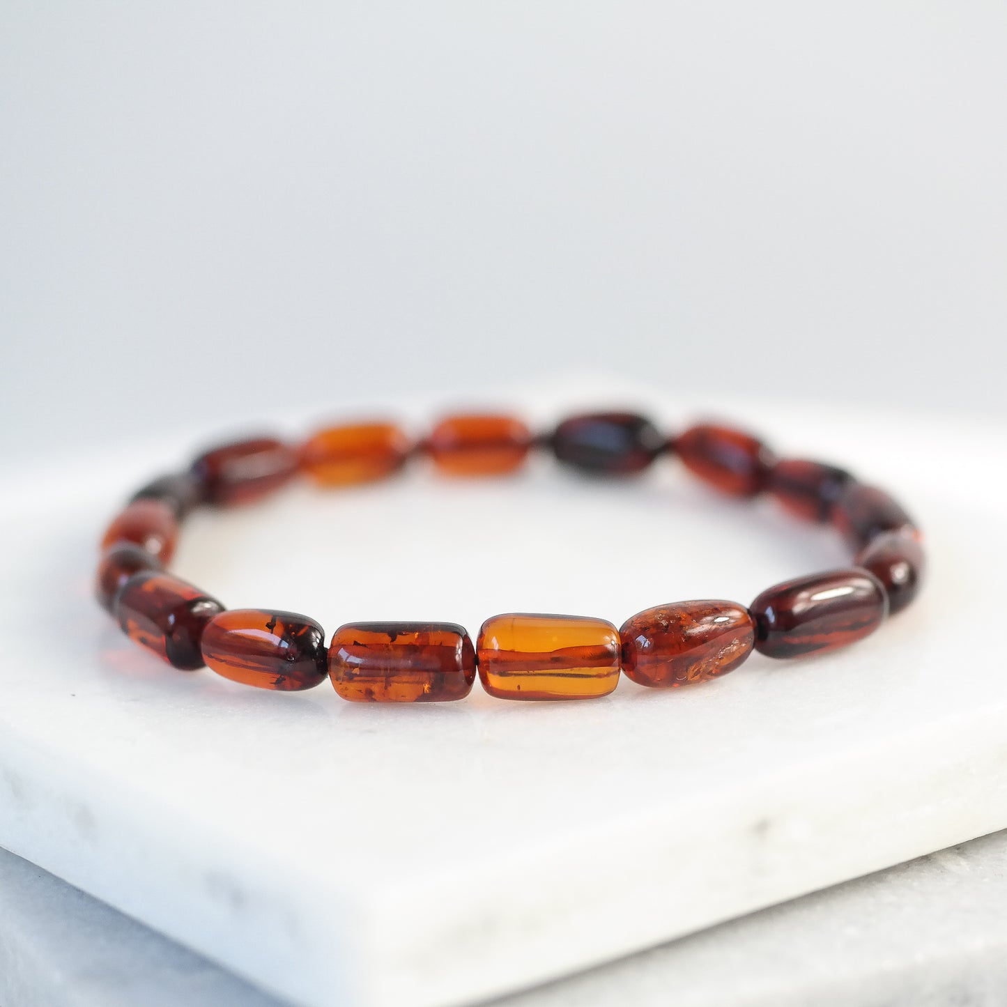 Chic natural Baltic amber bracelet