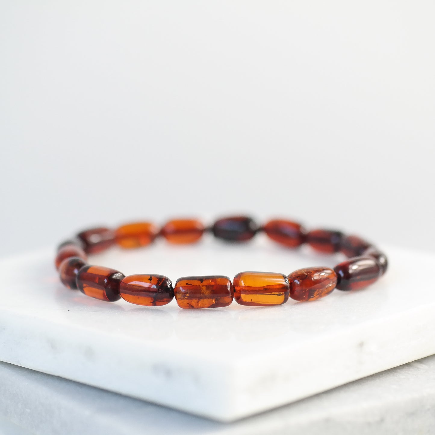 Chic natural Baltic amber bracelet