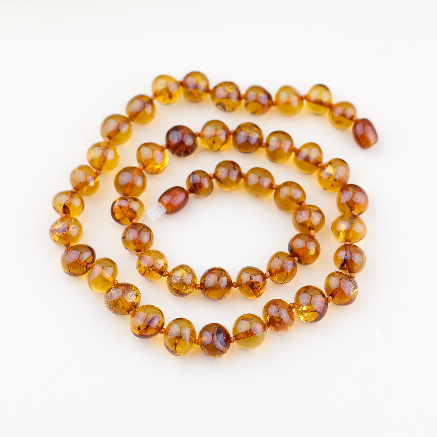Stunning amber necklace from large baroque beads