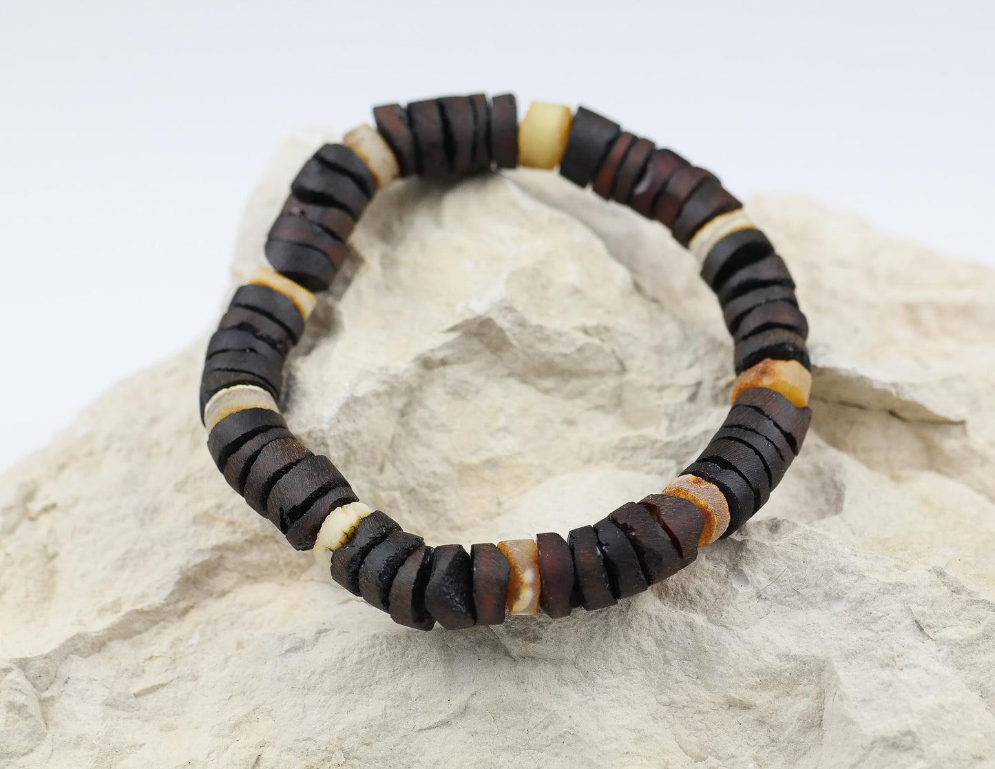 Natural raw cherry amber bracelet