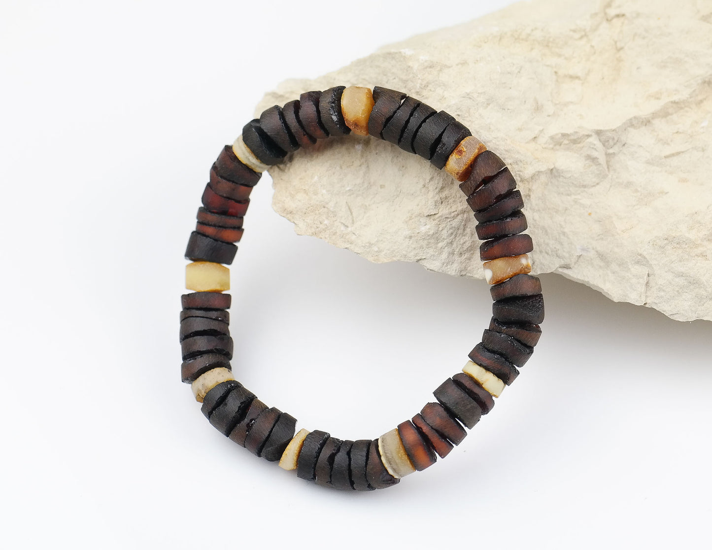 Natural raw cherry amber bracelet