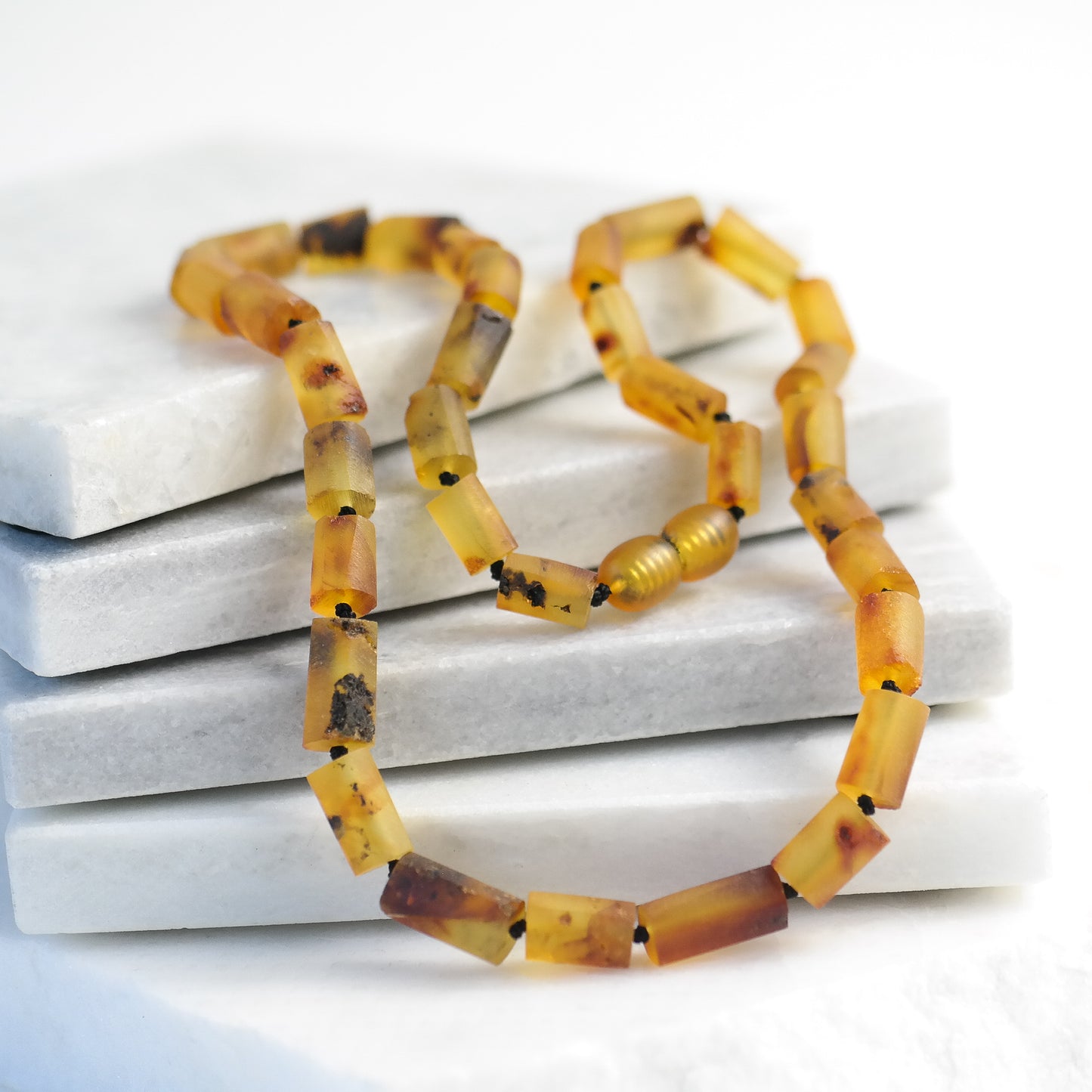 Raw natural Baltic amber choker necklace