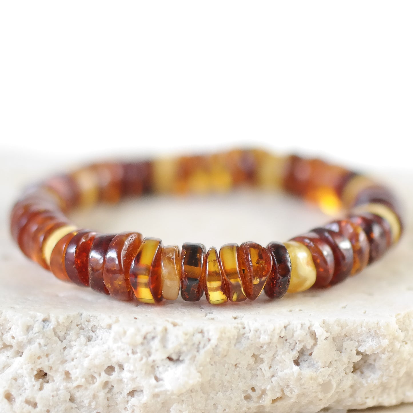 Cognac amber bracelet