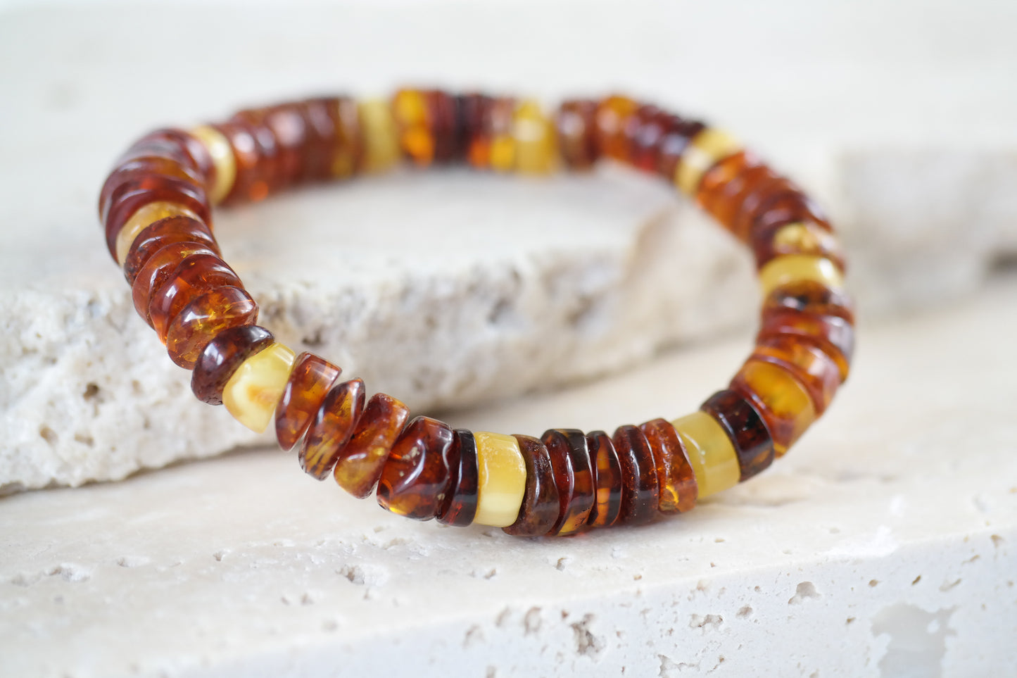 Cognac amber bracelet