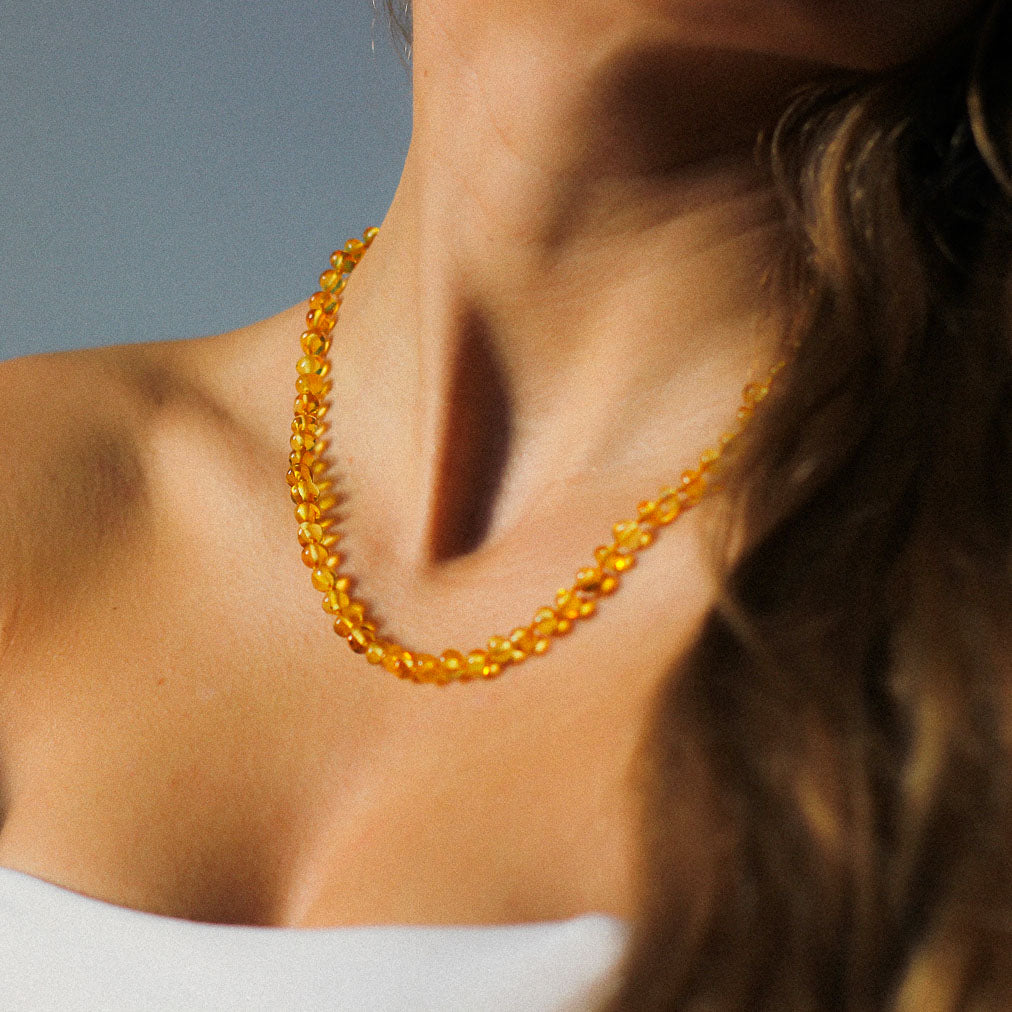 Chic amber necklaces for all family