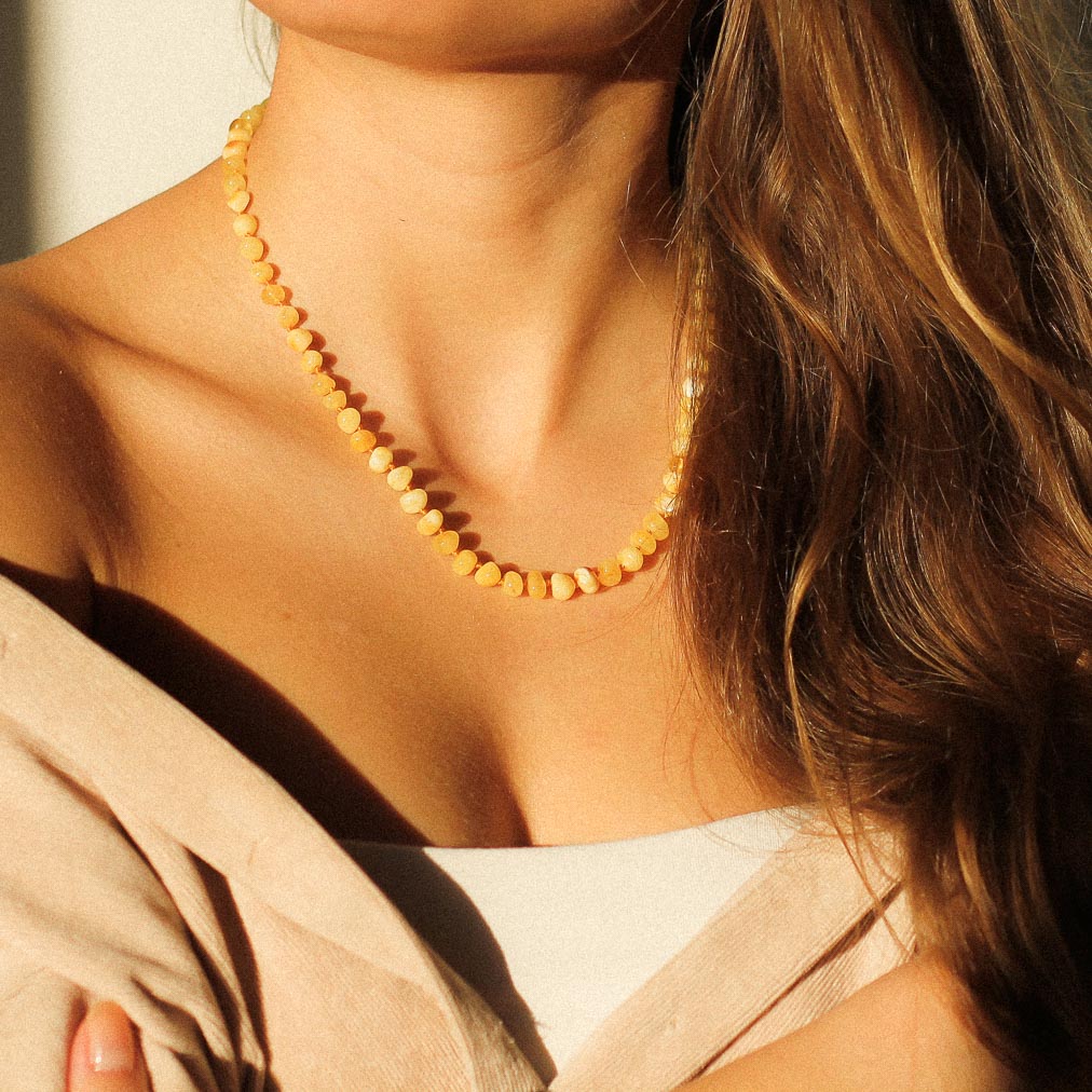 Chic amber necklaces for all family