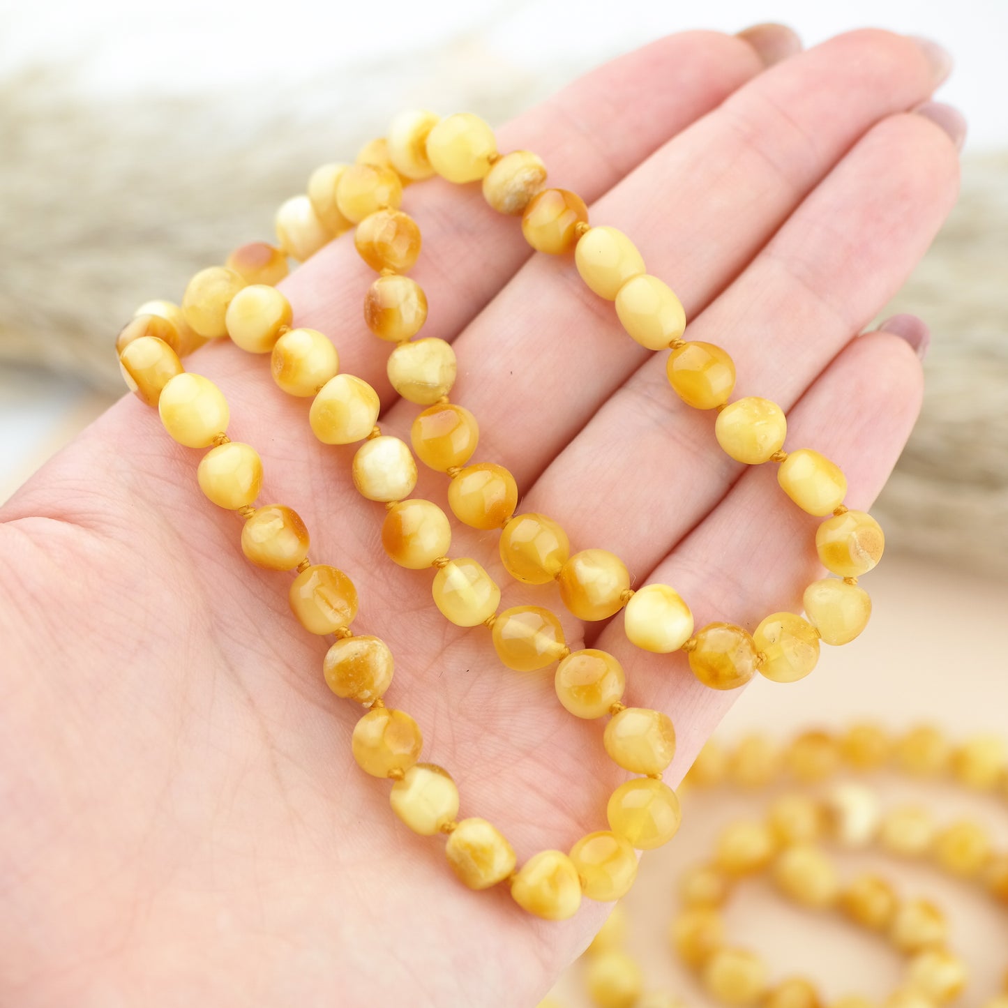 Butterscotch amber necklaces