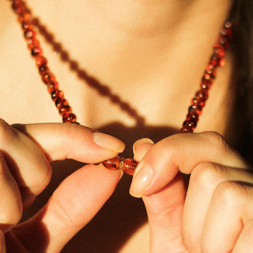 Chic amber necklaces for all family