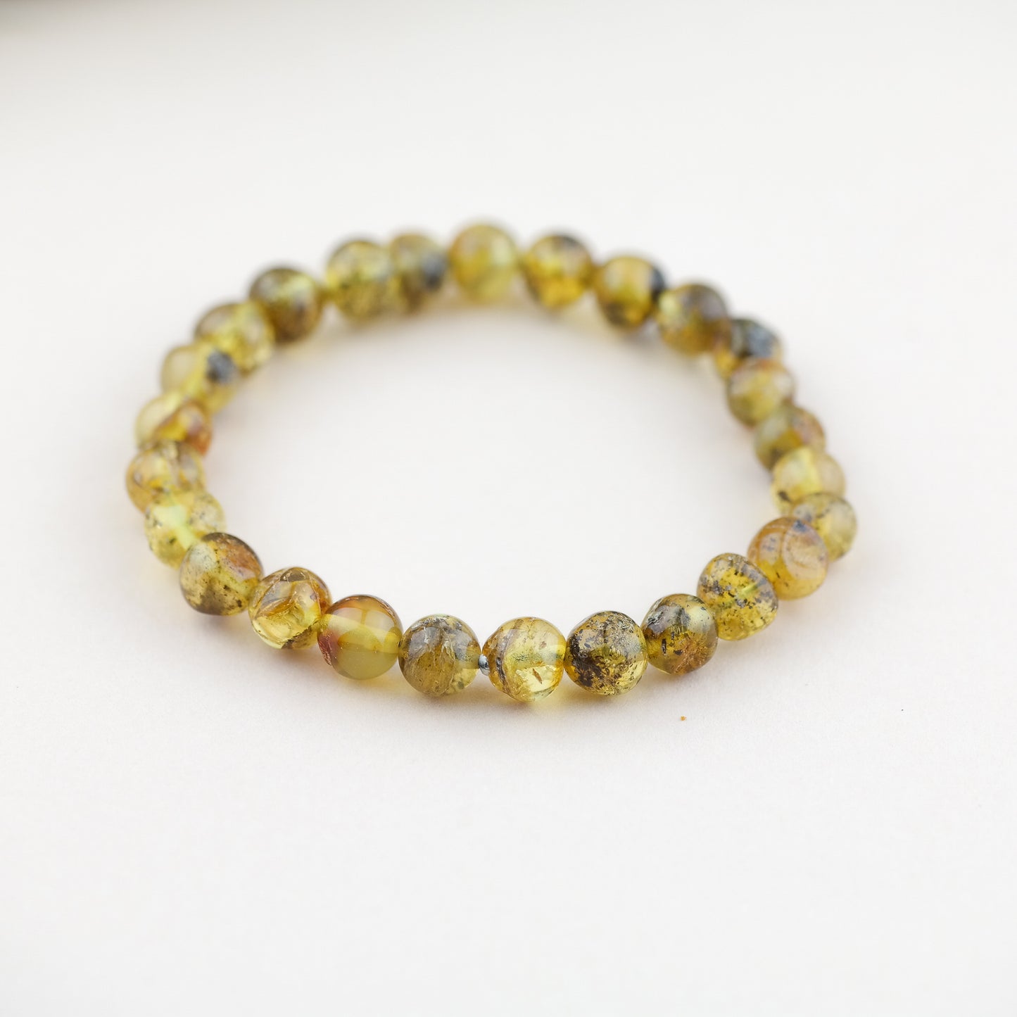 Natural green amber bracelets for men and women