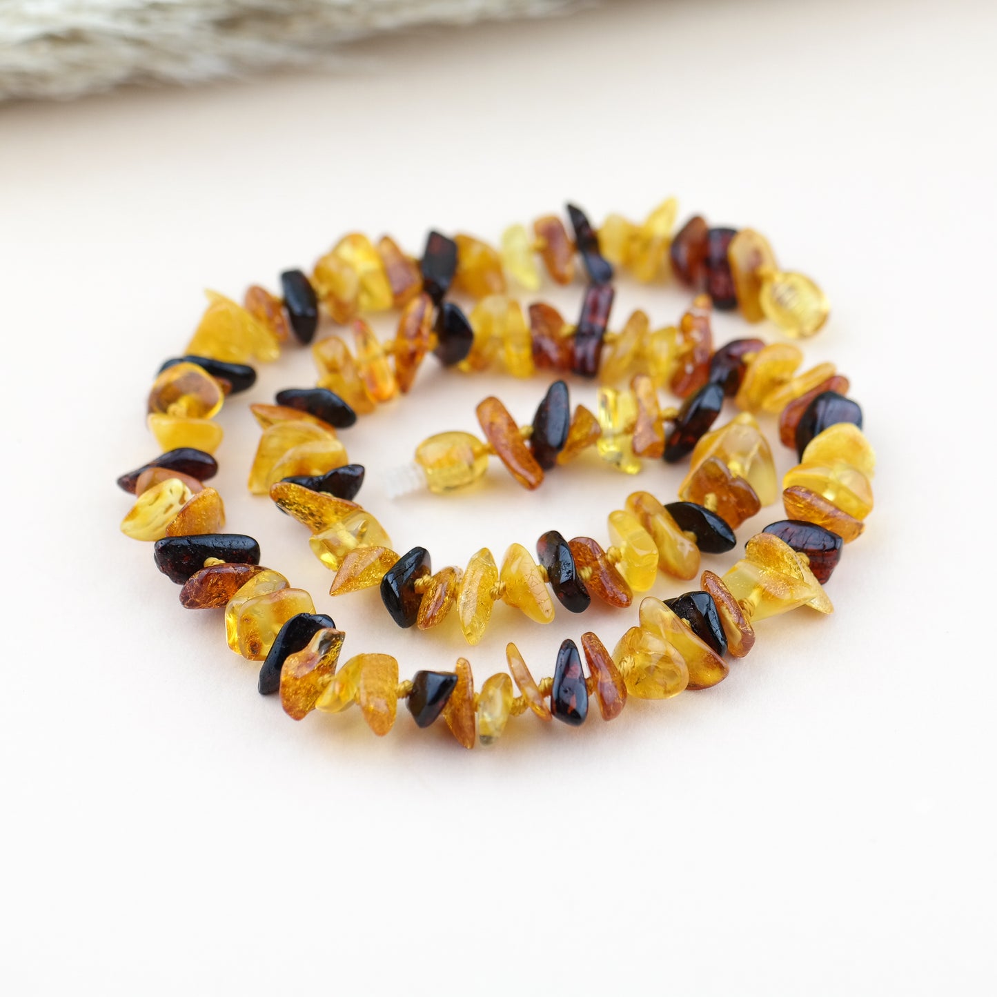 Chip style natural Baltic amber necklaces