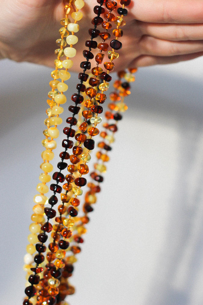 Chic amber necklaces for all family