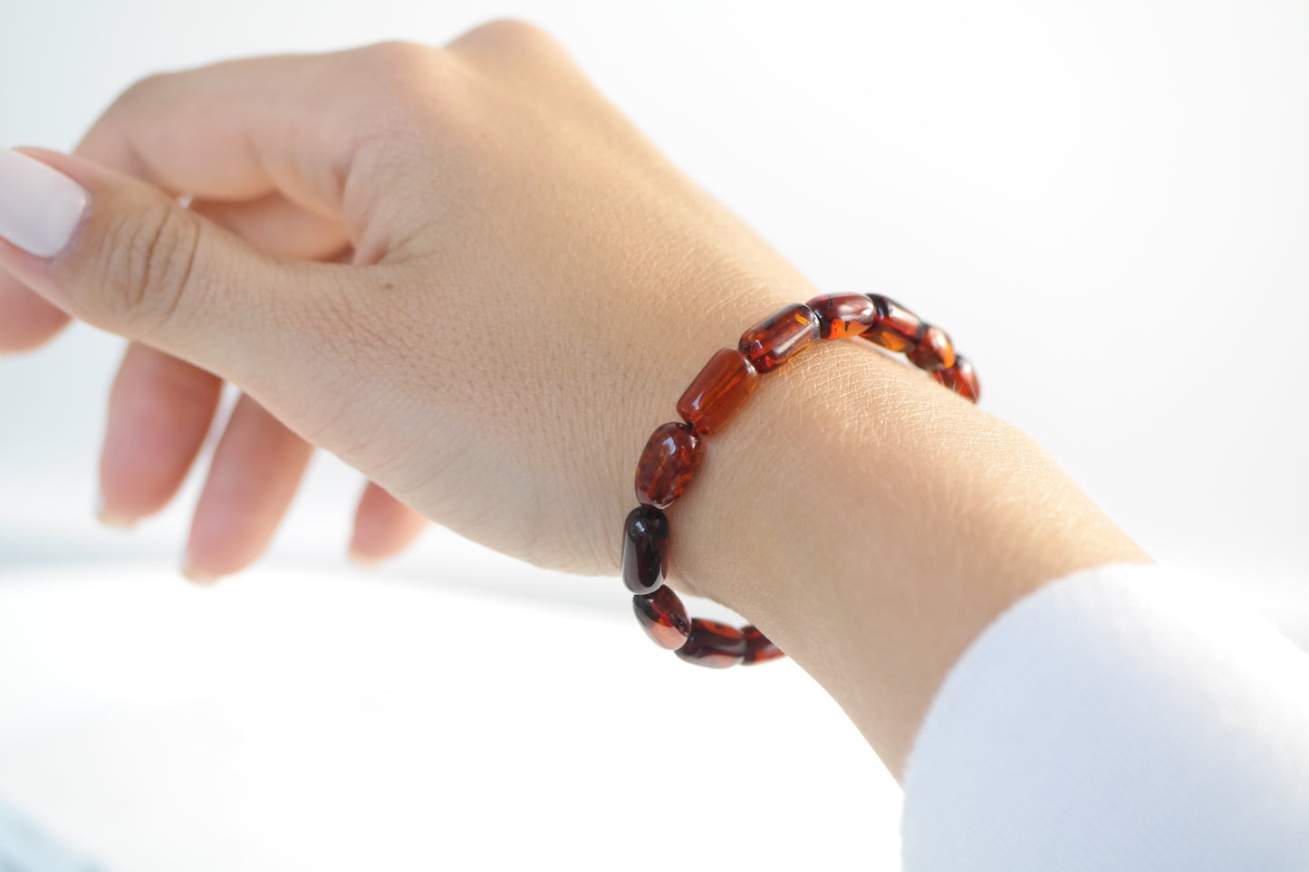 Chic natural Baltic amber bracelet