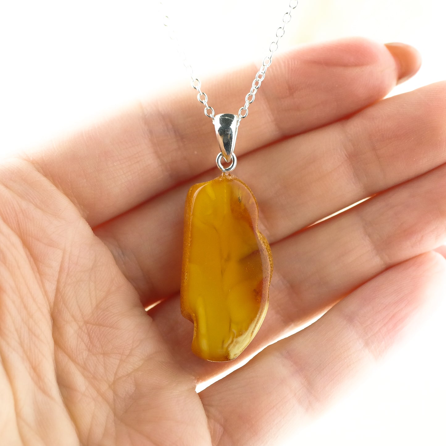 Antique amber pendant
