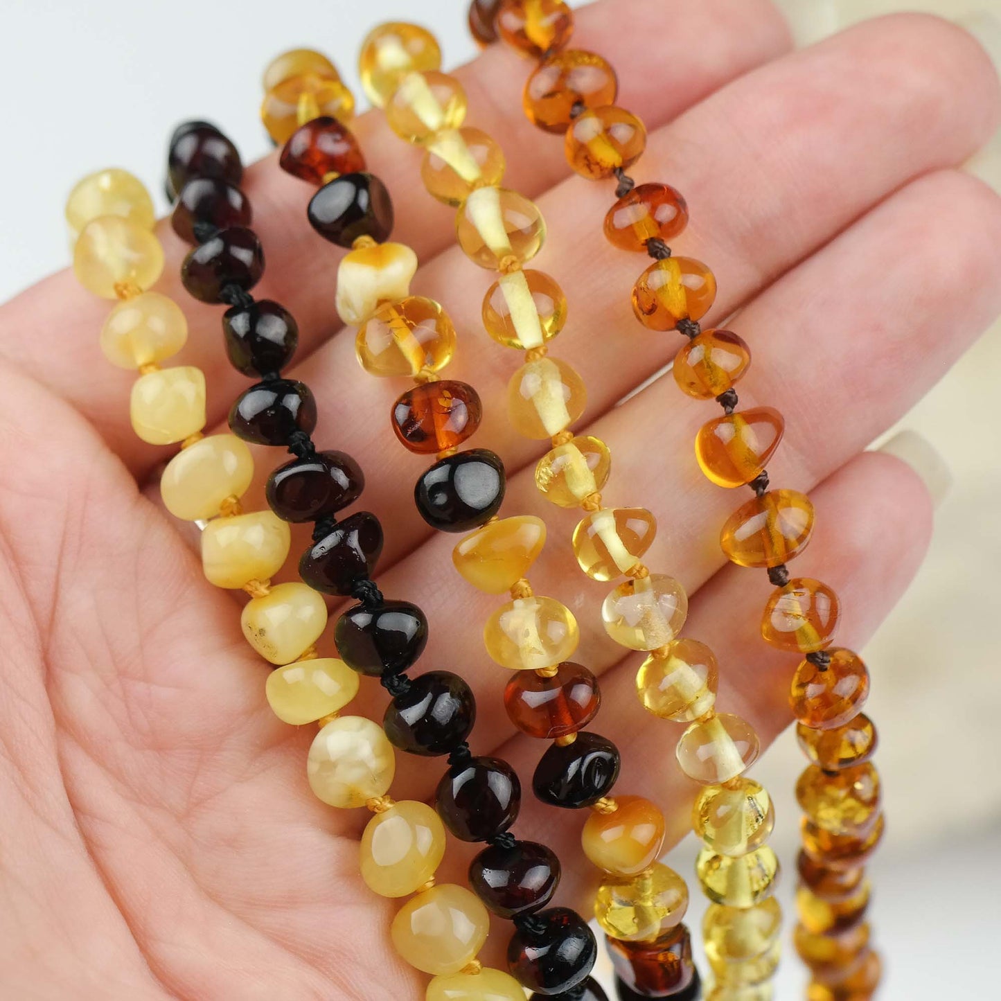 Natural Baltic amber chokers