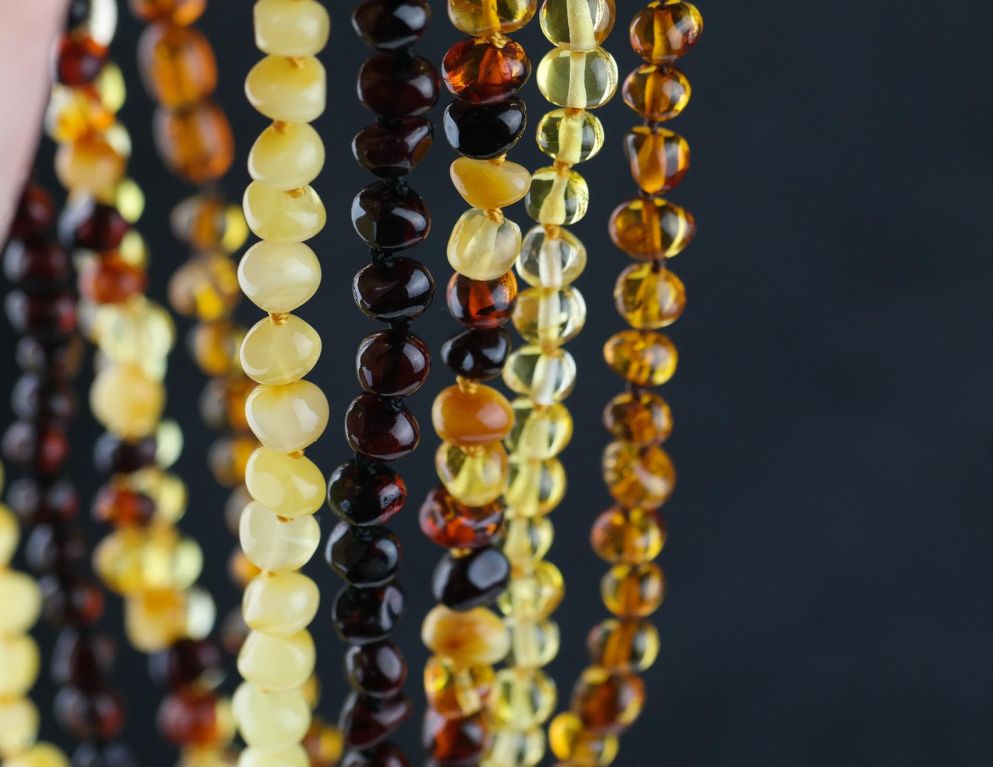 Natural Baltic amber chokers