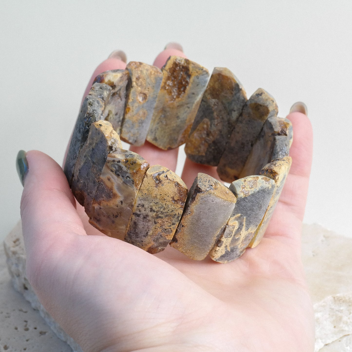 Beautiful raw amber bracelet