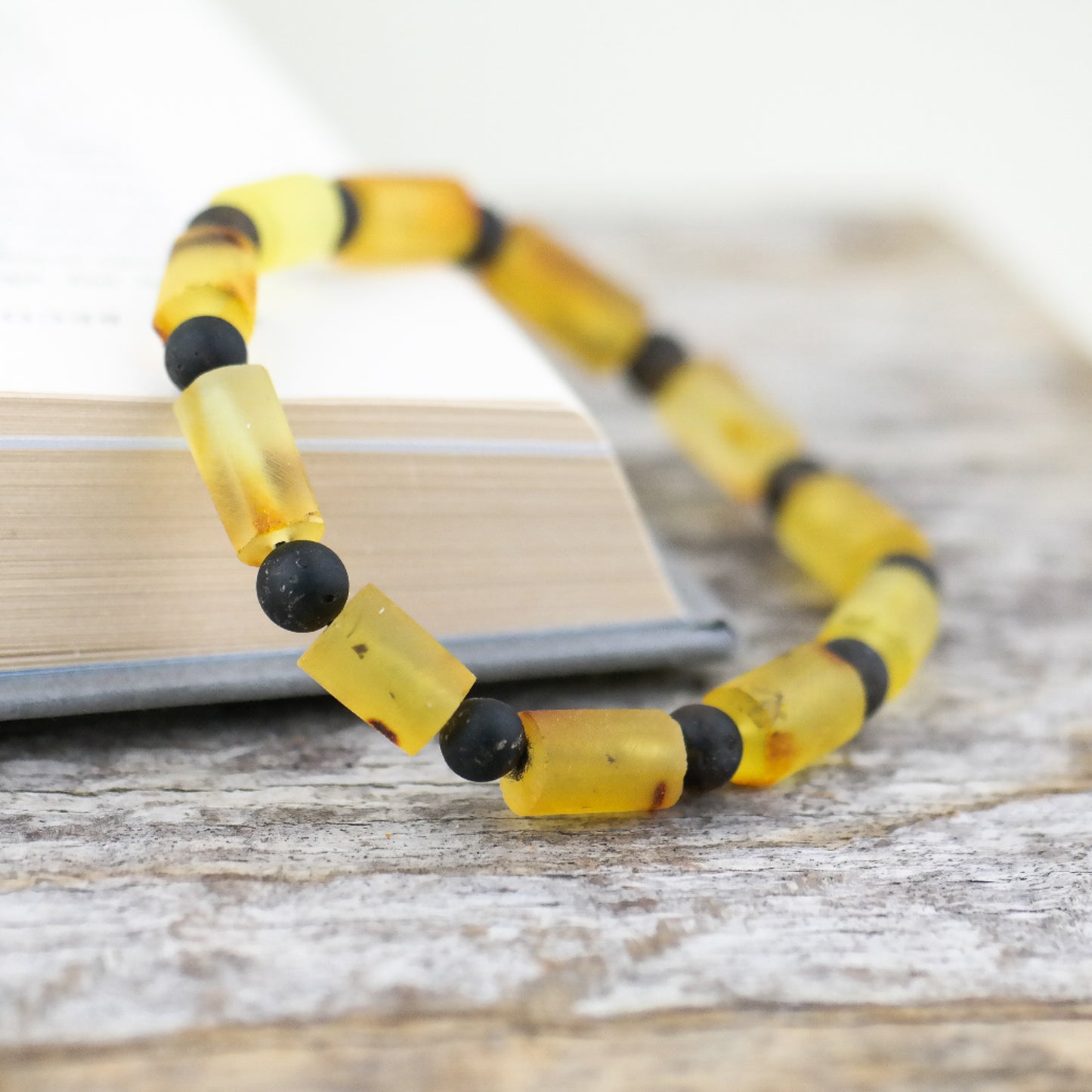 Raw amber bracelets for men