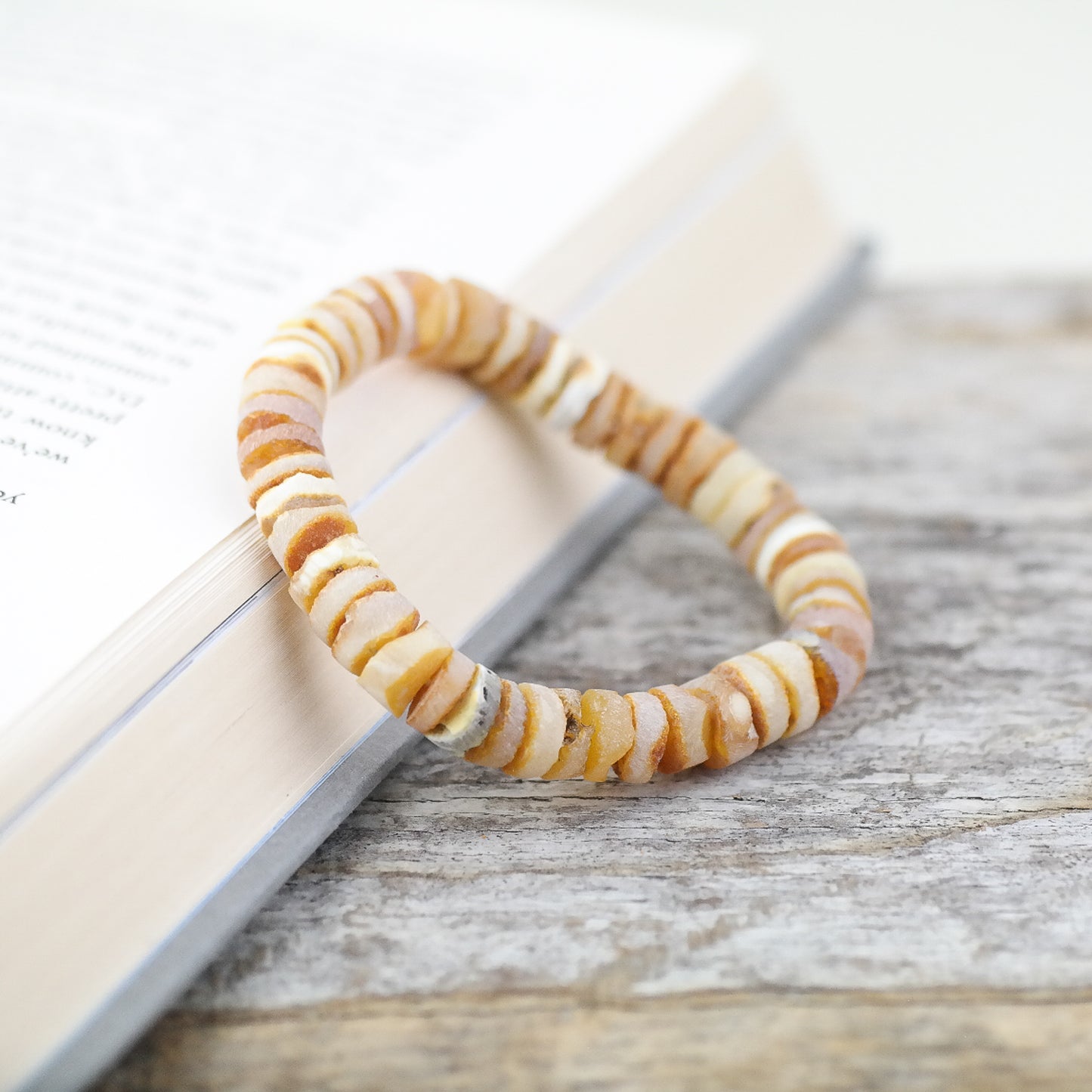 Raw butterscotch unisex amber bracelets