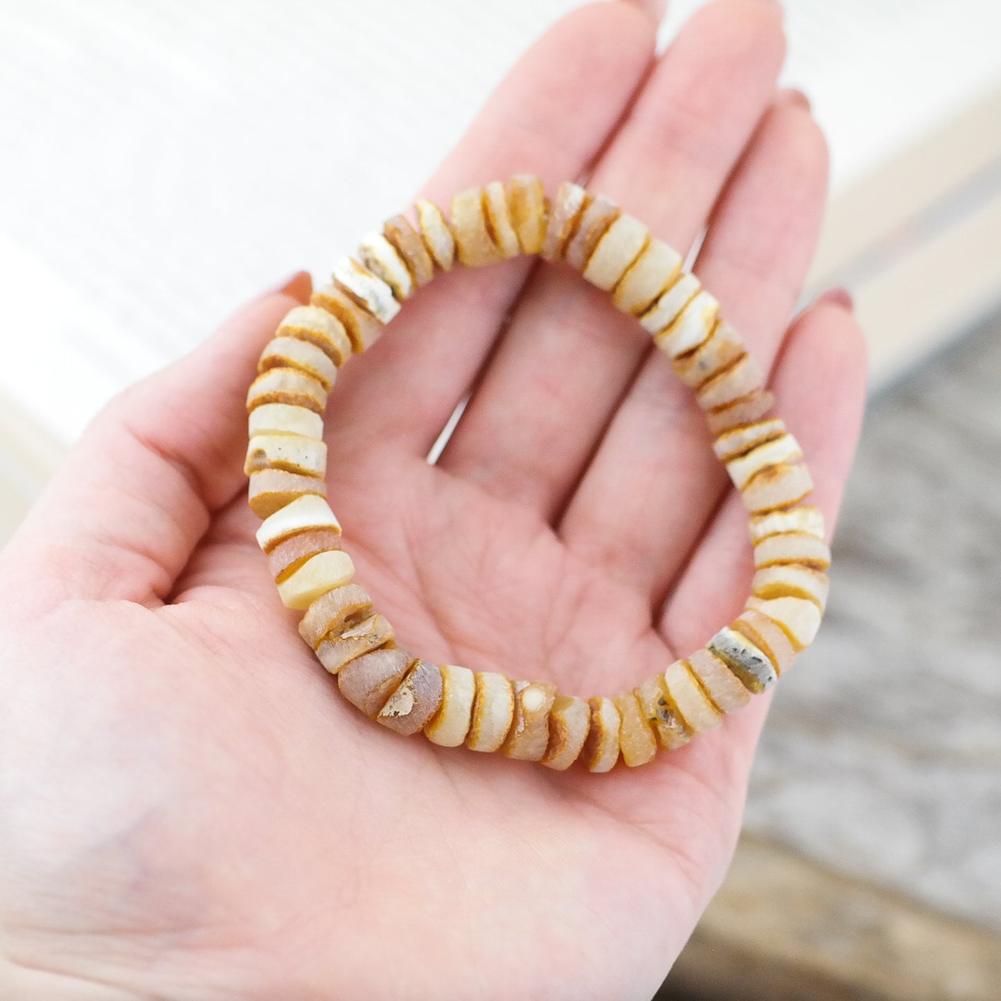 Raw butterscotch unisex amber bracelets