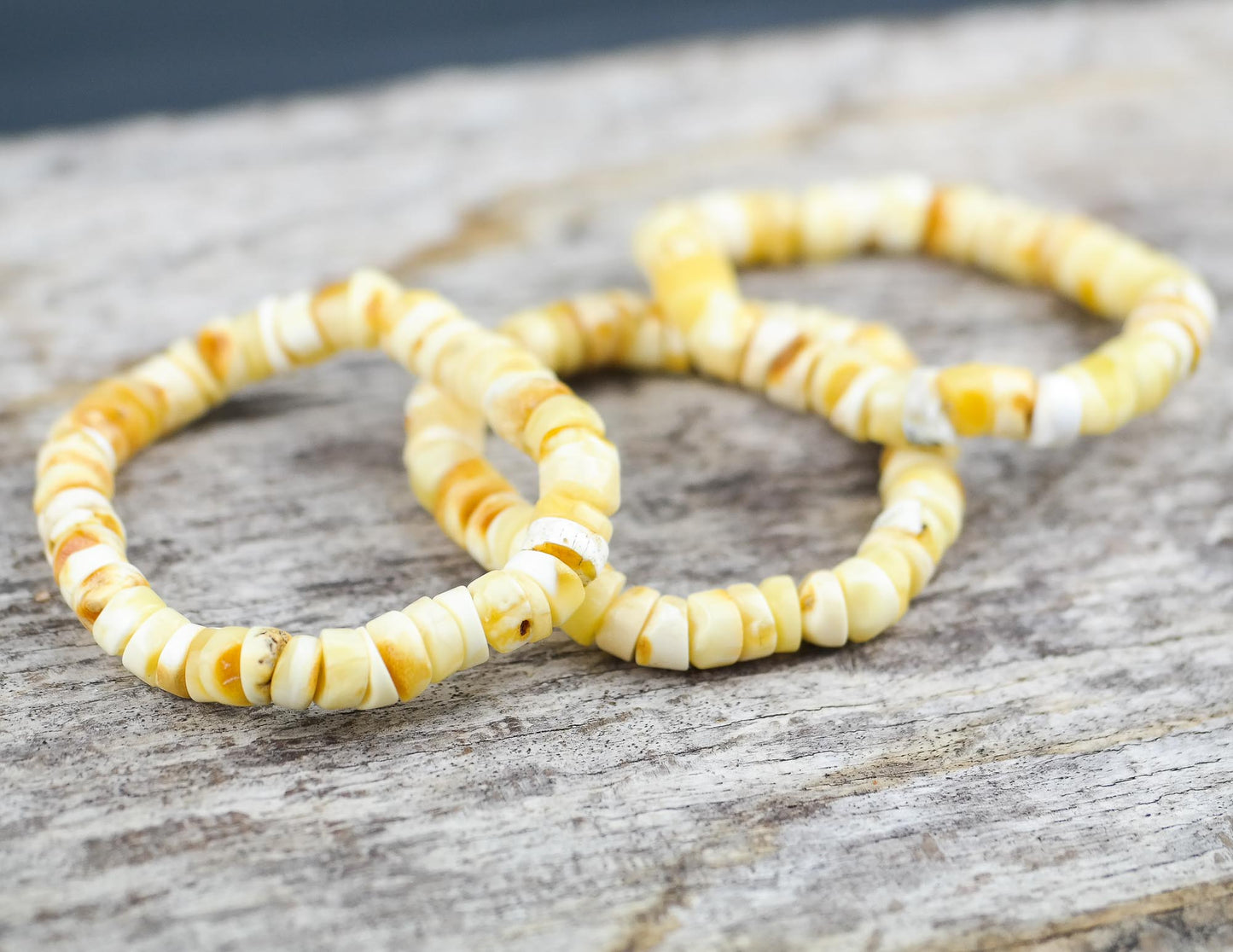 Butterscotch amber bracelets