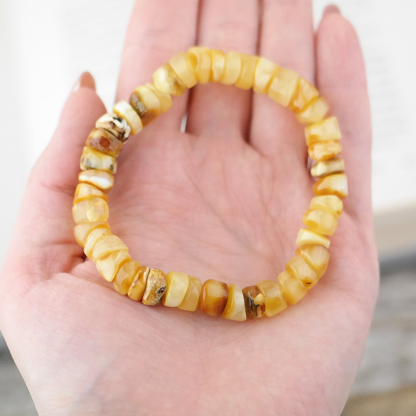 Butterscotch amber bracelet