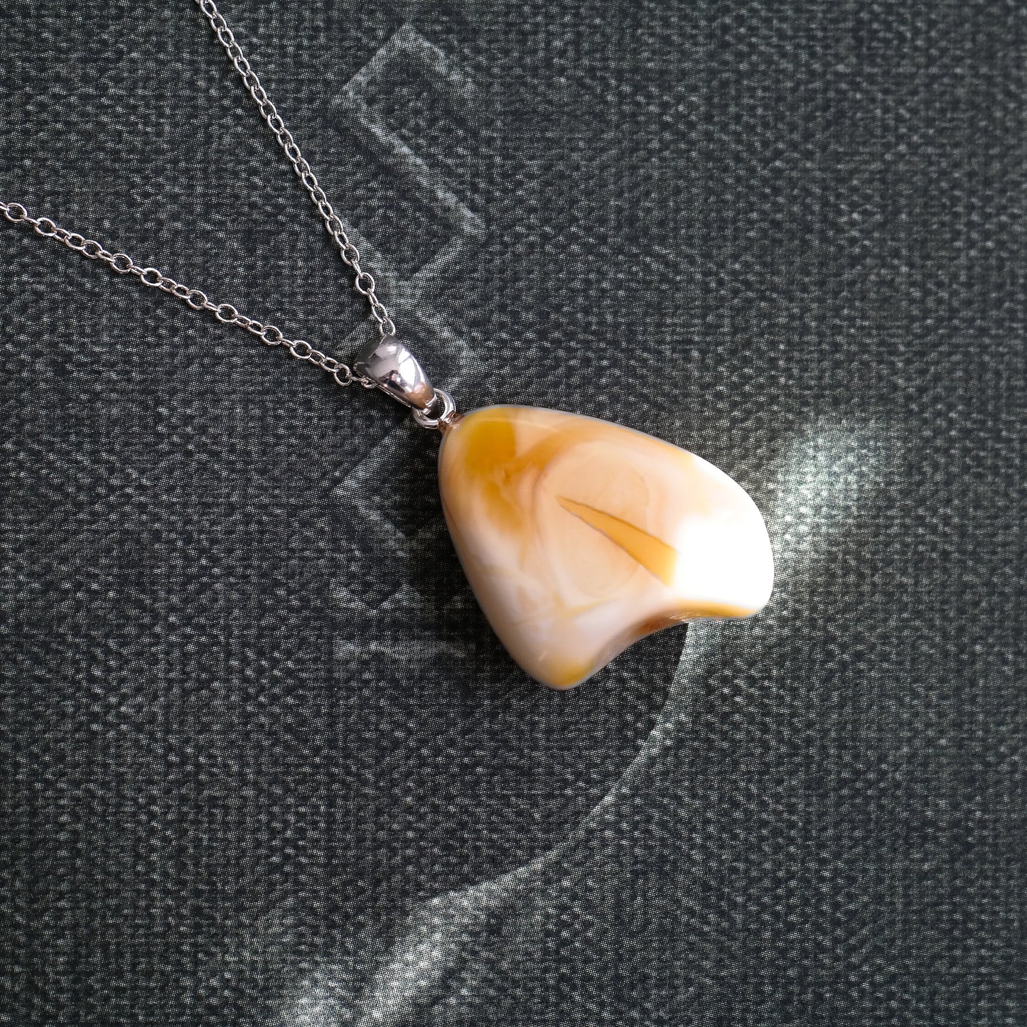 White amber pendant