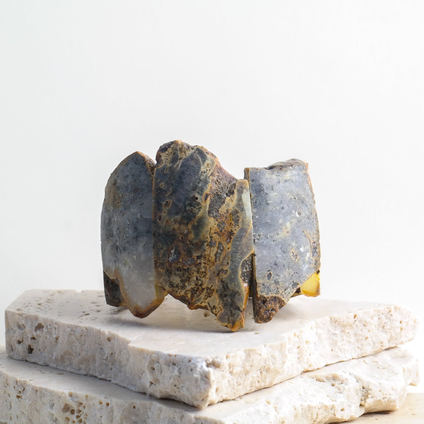 Stunning statement bracelet from natural raw amber