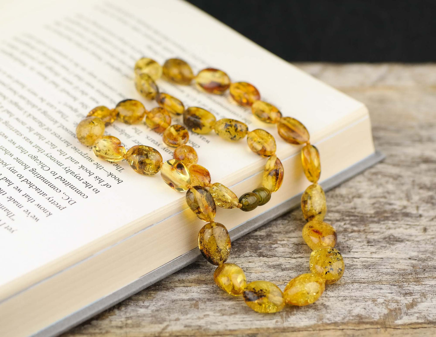 Elegant necklace fro women from natural Baltic amber