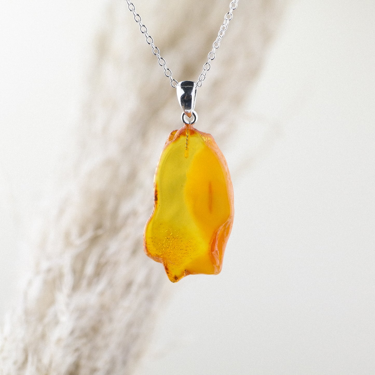 Antique caramelo amber pendant