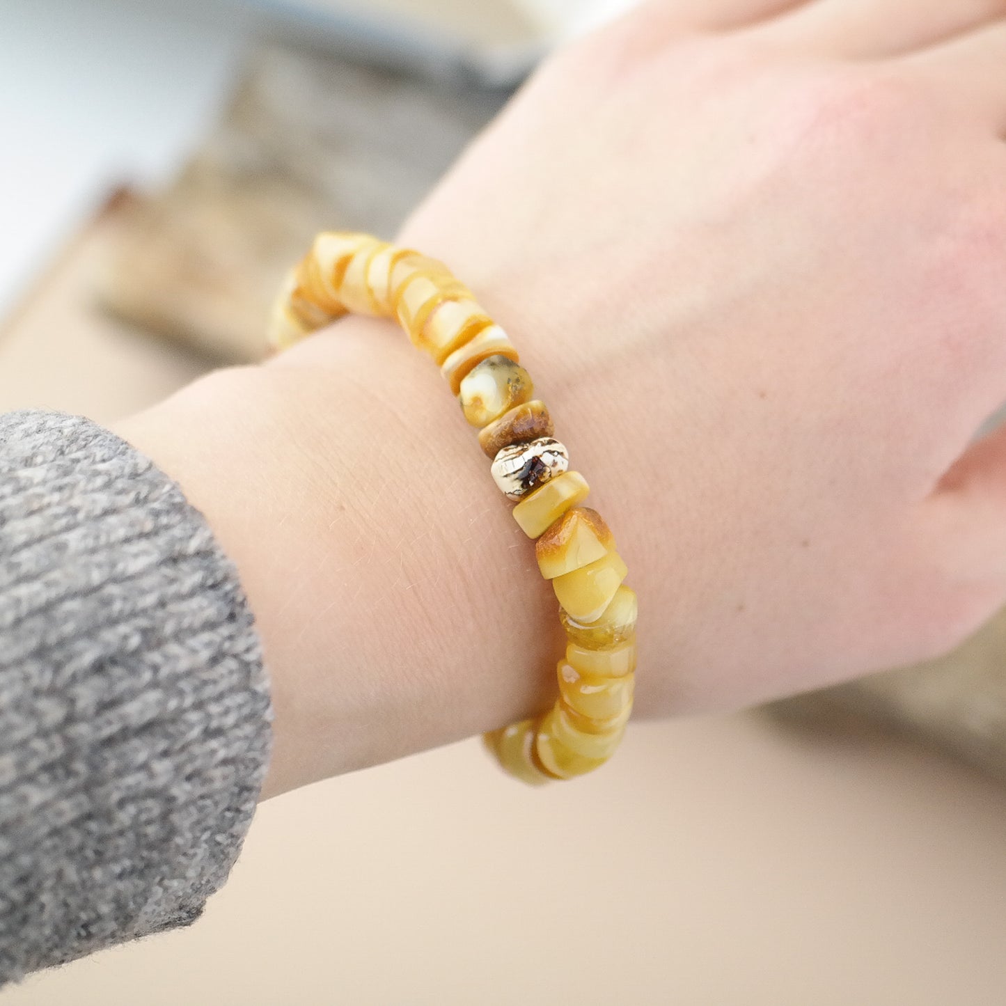 Butterscotch amber bracelet