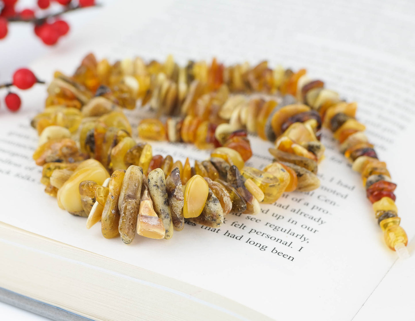 Statement Baltic amber necklace for men and women