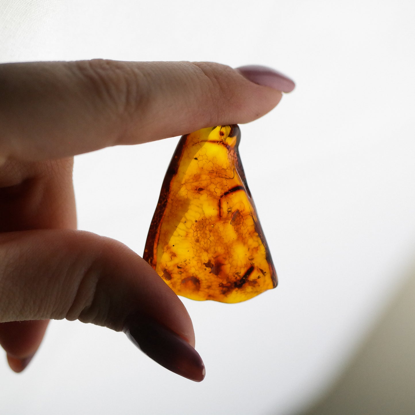 Natural Baltic amber stone