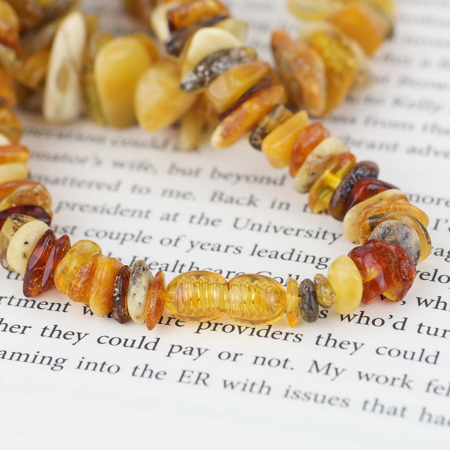 Statement Baltic amber necklace for men and women