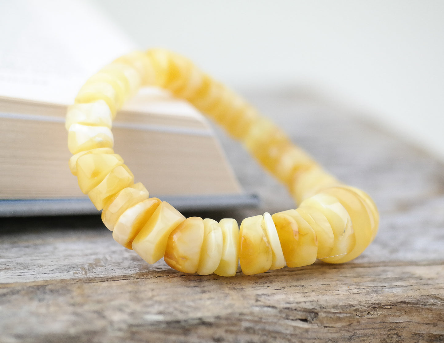 Beautiful butterscotch amber bracelet for women