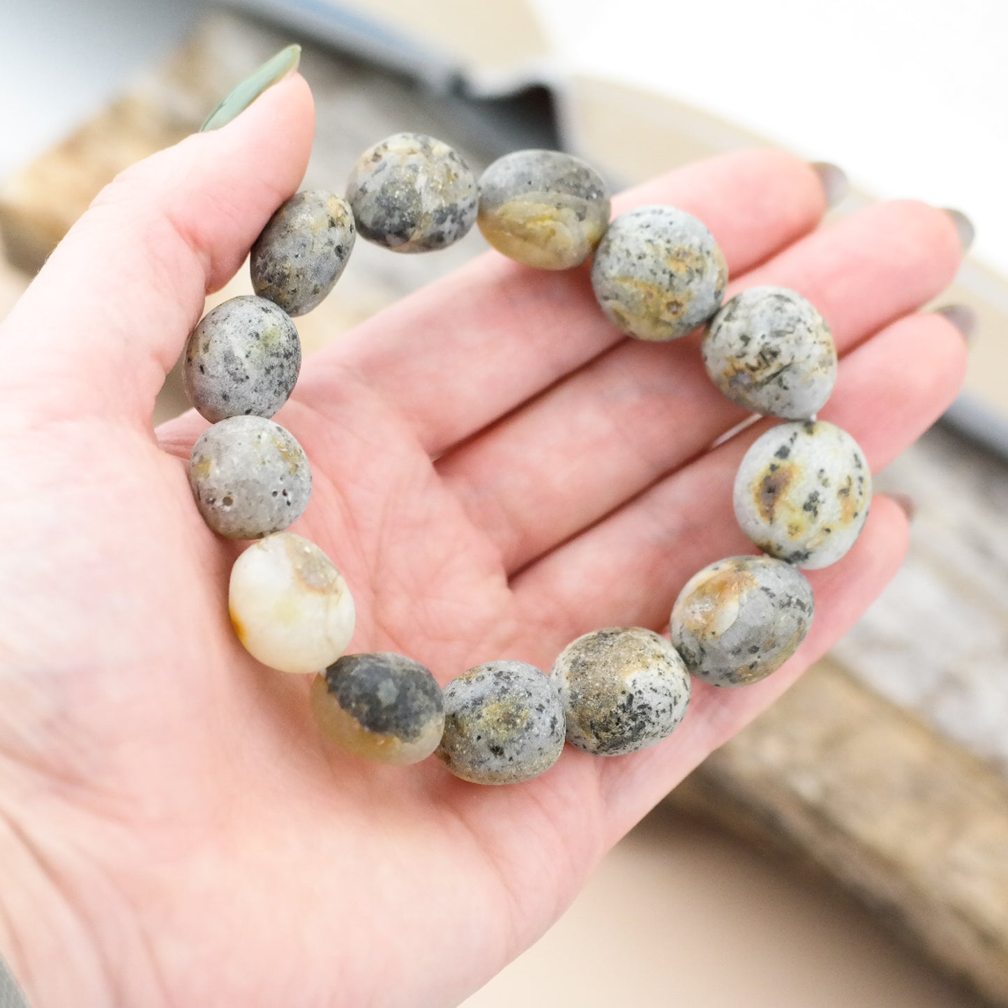 Unique amber bracelet for women