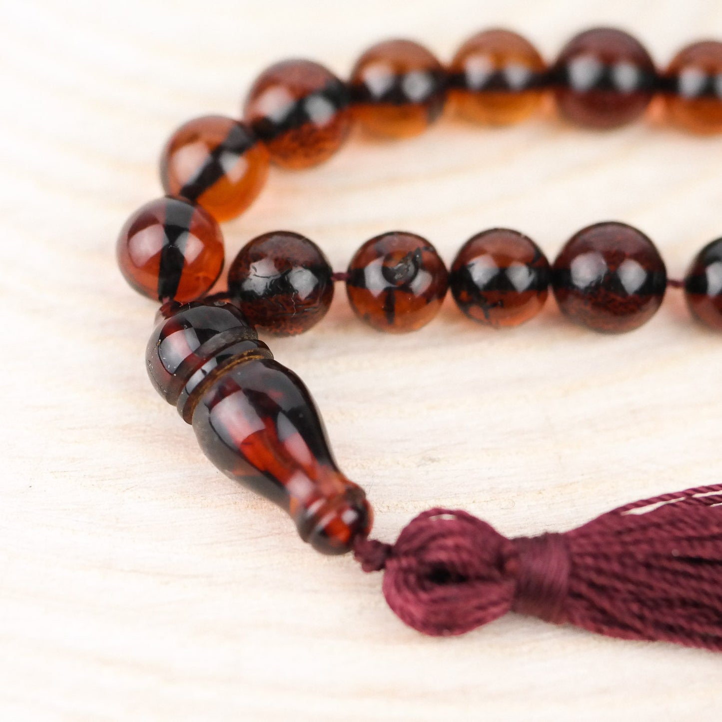 Islamic amber prayer beads Misbaha Tesbih