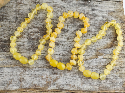 Baby anklets from natural Baltic amber