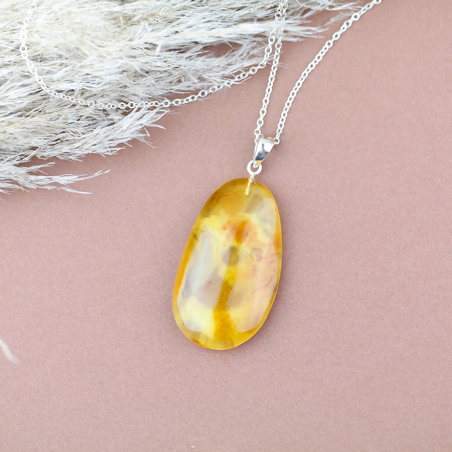 Beautiful amber pendant