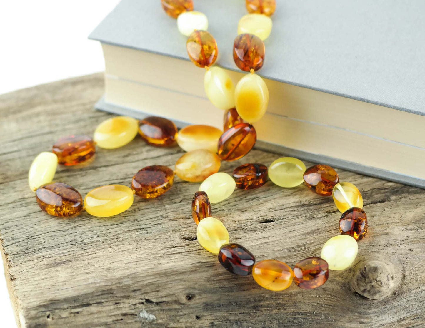 Statement amber bracelet