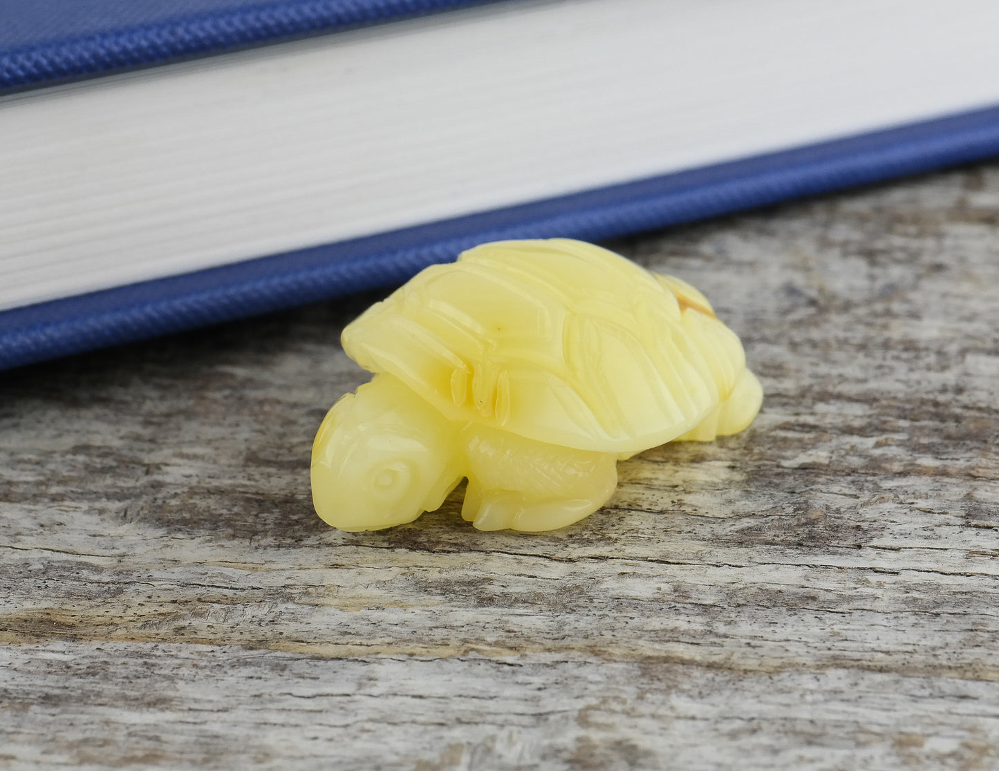 Hand carved Natural Baltic amber turtle figurine for home decor or perfect as a gift for housewarming