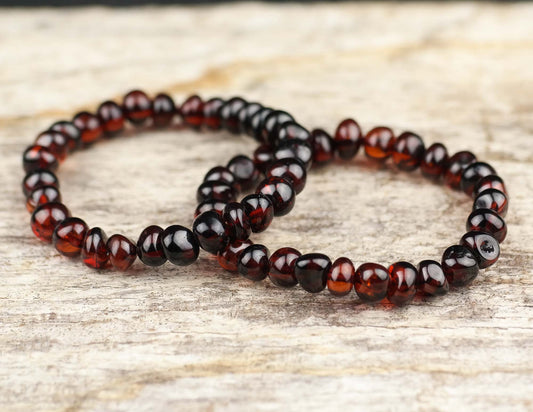 Cherry natural amber bracelet