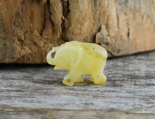 Baltic amber elephant figurine