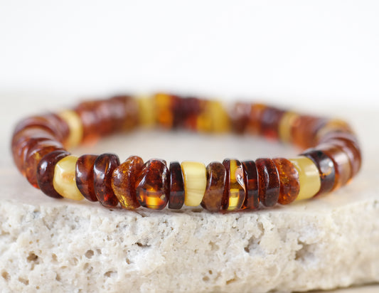 Cognac amber bracelet