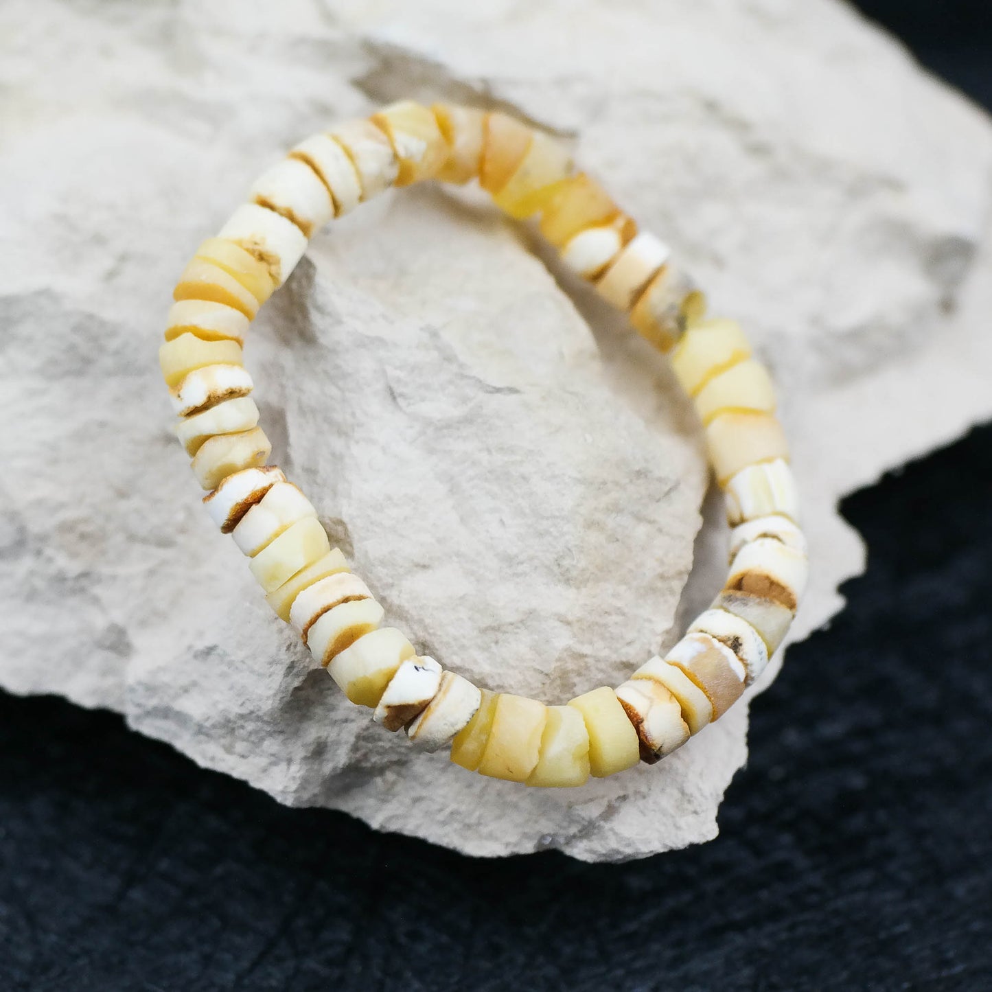 Raw butterscotch amber bracelet