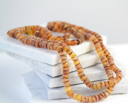 Raw amber necklace for men and women