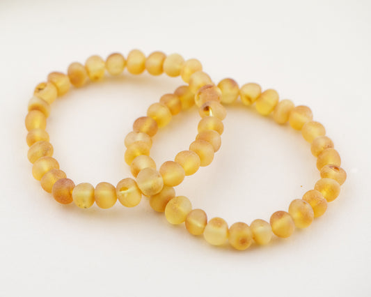 Raw honey amber bracelets for men and women