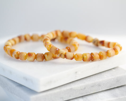 Raw amber unisex butterscotch bracelets