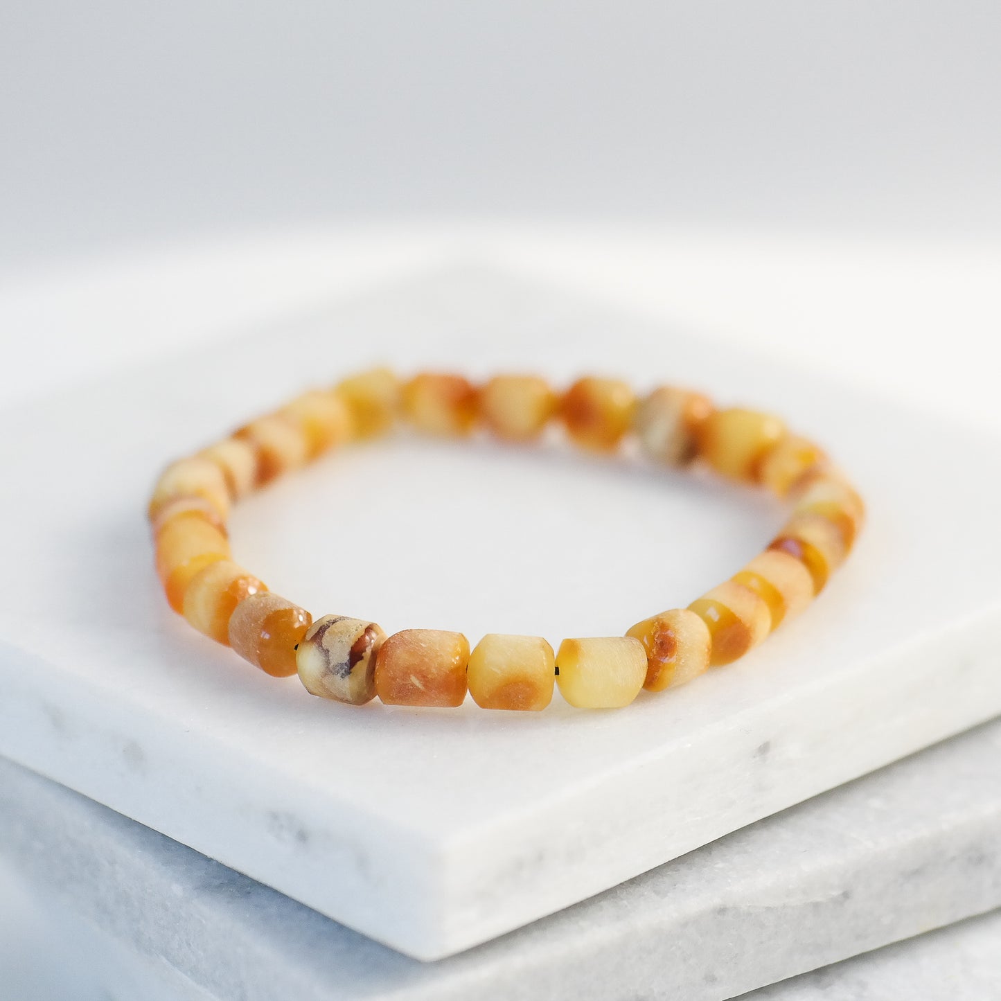 Raw amber unisex butterscotch bracelets