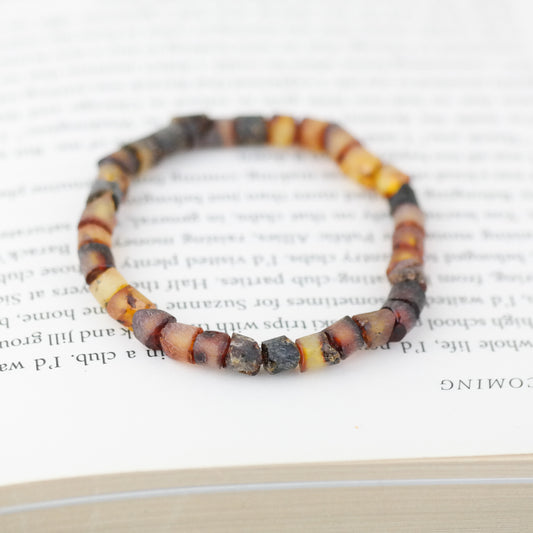 Raw amber unisex bracelets