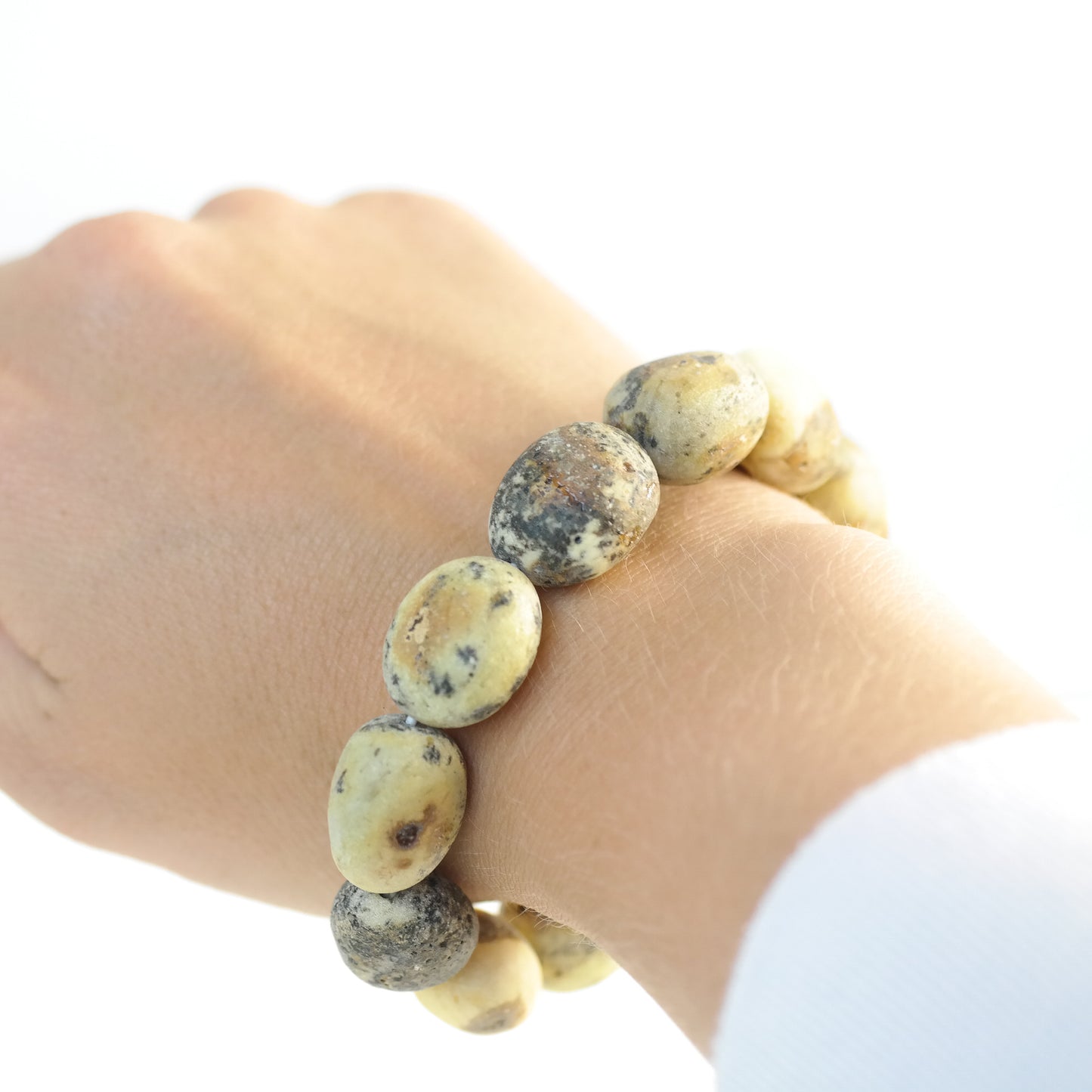 Unique natural Baltic amber bracelet for women